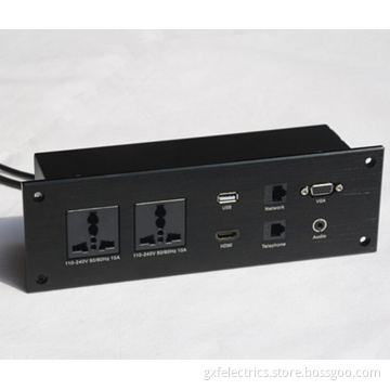 functional socket, functional outlet, desk top socket,